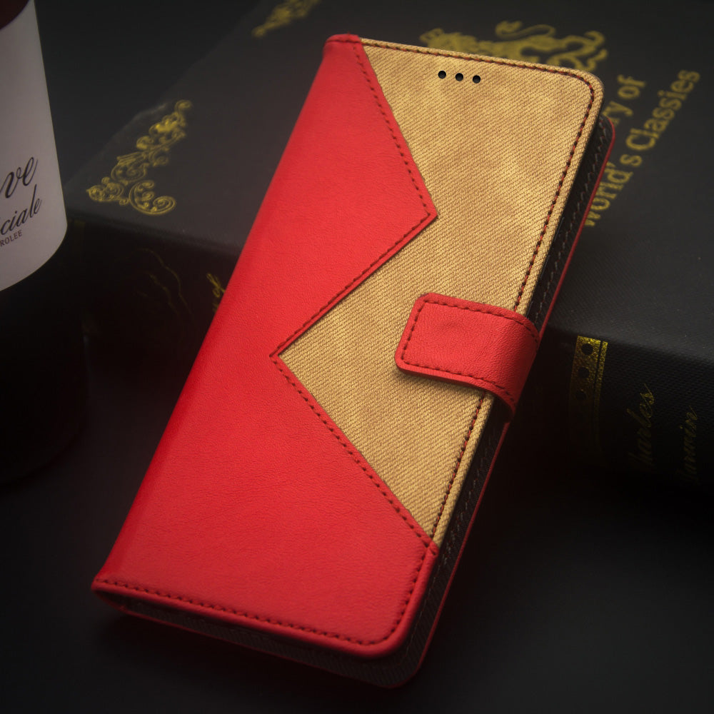 IDEWEI For Oppo Reno11 F 5G Case Card Slots Leather Phone Cover Color Splicing IDEWEI For Oppo Reno11 F 5G Case Card Slots Leather Phone Cover Color Splicing